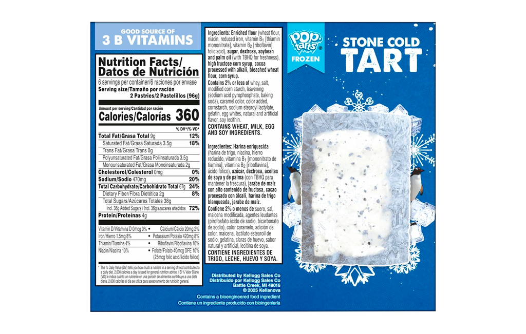 Pop-Tarts - Tostadas (alimentos para el desayuno, bocadillos para niños - 12 Pop-Tarts) (Cookies And Cream)