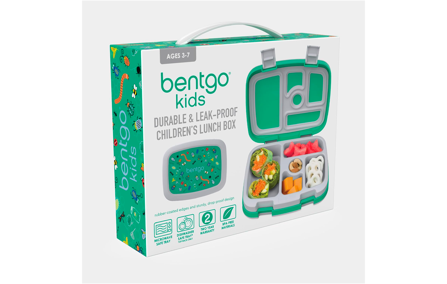 Bentgo Kids Prints (Lonchera para niños) - Verde