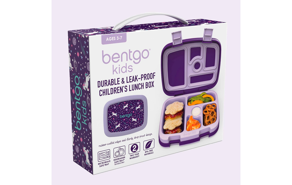 Bentgo Kids Prints (Lonchera para niños) - Morado Unicornio