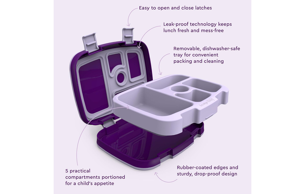 Bentgo Kids Prints (Lonchera para niños) - Morado Unicornio