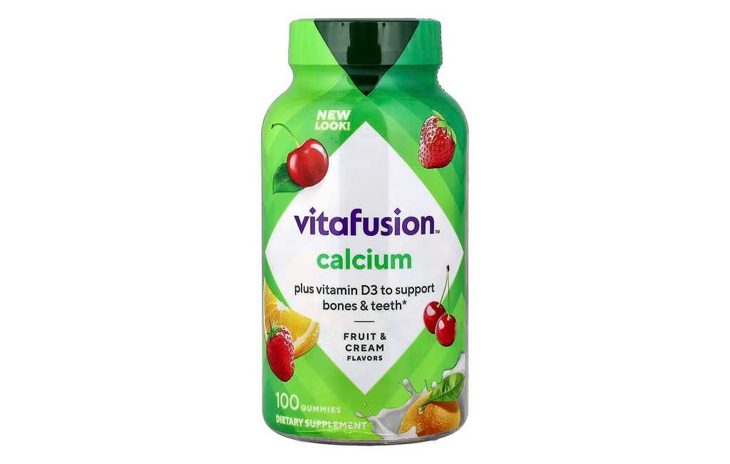 Vitafusion Vitaminas Gomitas de Calcio 500mg para Adultos/100 Unidades.