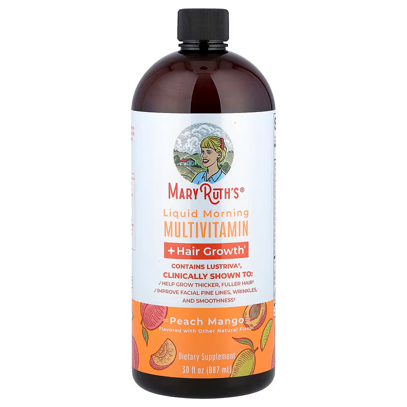 MaryRuth Organics Multivitamínico líquido + Crecimiento del cabello (900ml)
