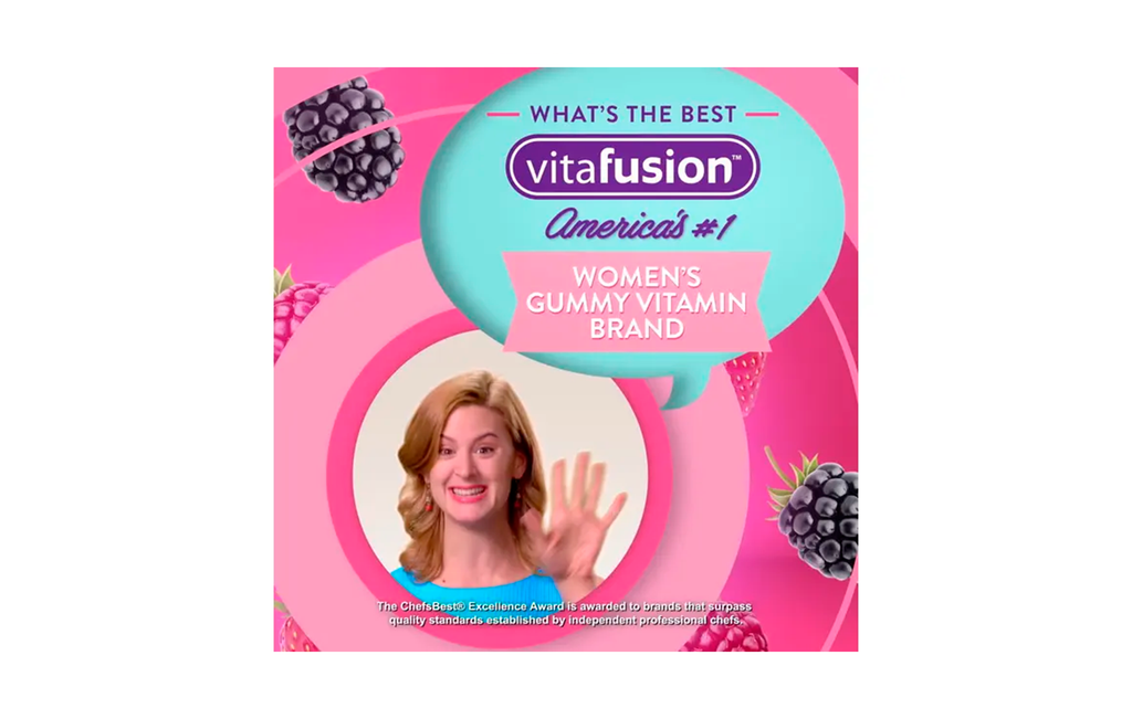 Vitafusion Vitaminas Gomitas de Calcio 500mg para Adultos/100 Unidades.