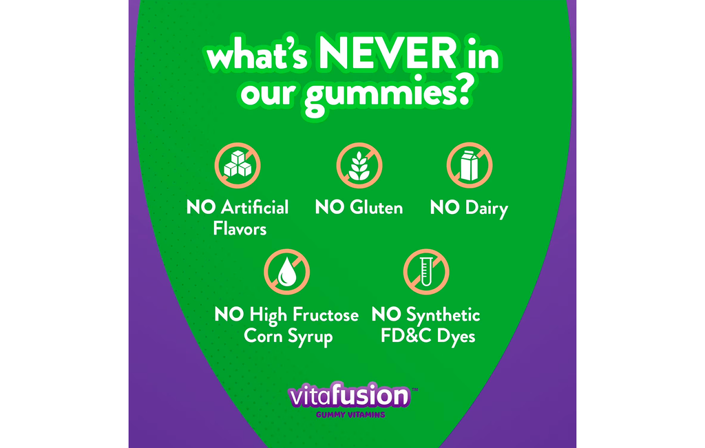 Vitafusion Vitaminas Gomitas de Calcio 500mg para Adultos/100 Unidades.