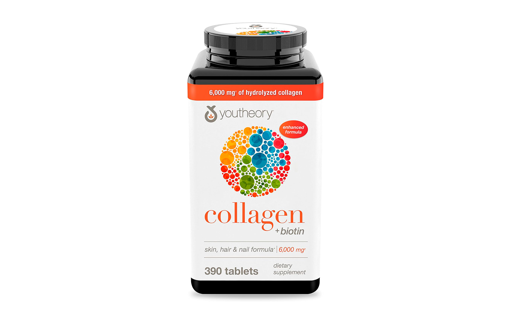 Colágeno Hidrolizado Biotin Youtheory 390 Tabletas EEUU