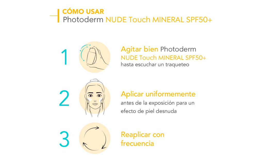 Bloqueador Bioderma Photoderm Nude Touch 50+ Claro 40ML Para Piel Mixta Grasa