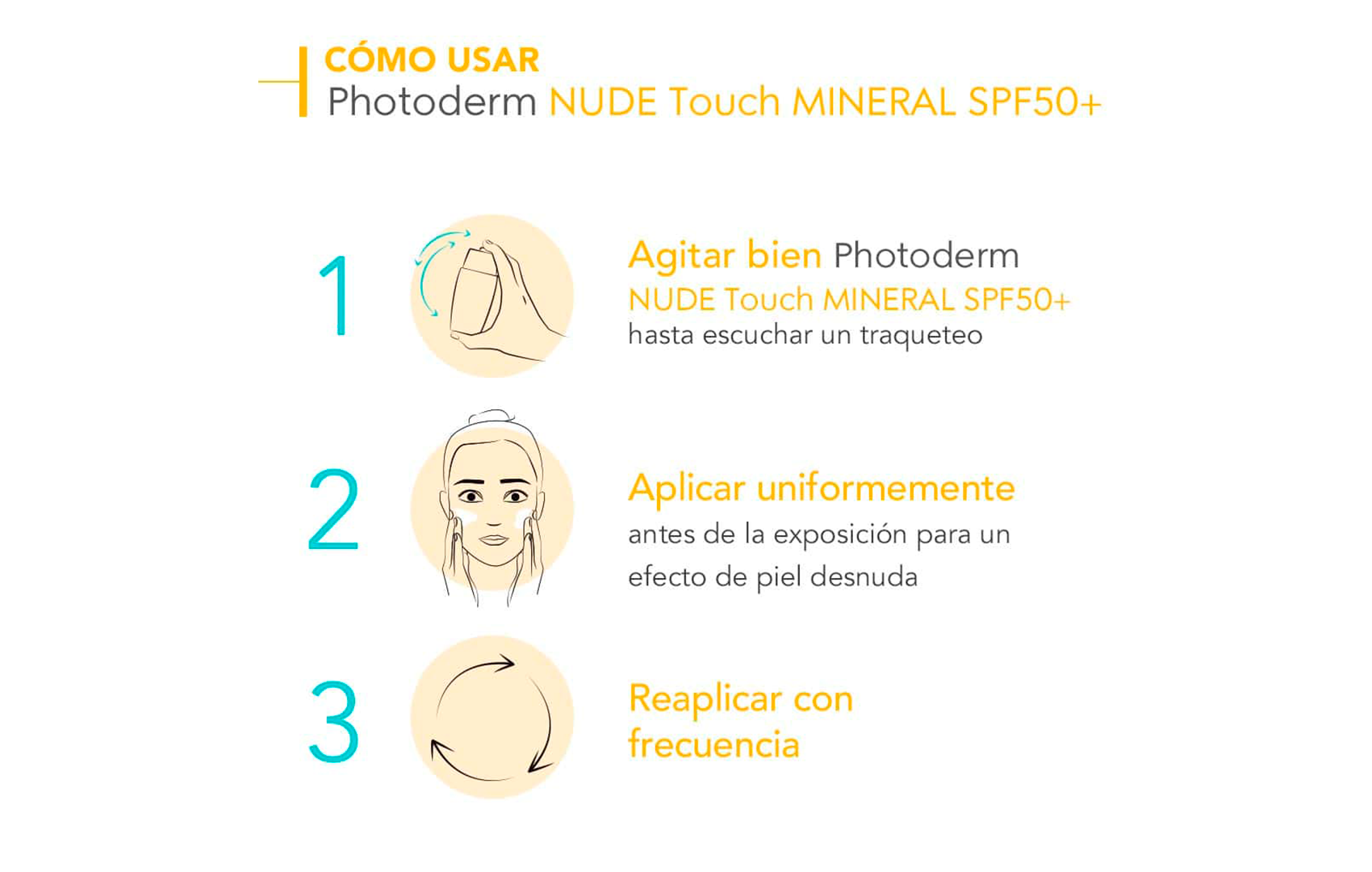 Bloqueador Bioderma Photoderm Nude Touch 50+ Claro 40ML Para Piel Mixta Grasa