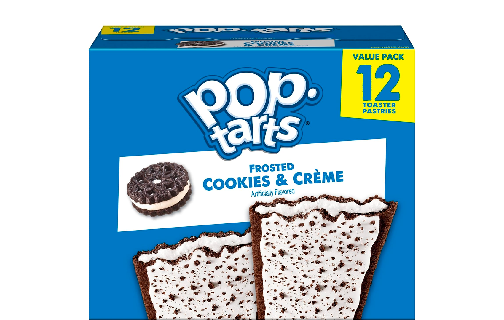 Pop-Tarts - Tostadas (alimentos para el desayuno, bocadillos para niños - 12 Pop-Tarts) (Cookies And Cream)