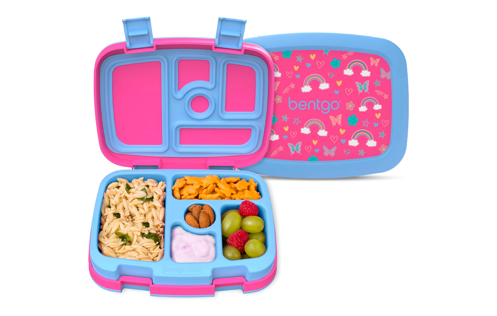 Bentgo Kids Prints (Lonchera para niños) - Rosada Arco Iris