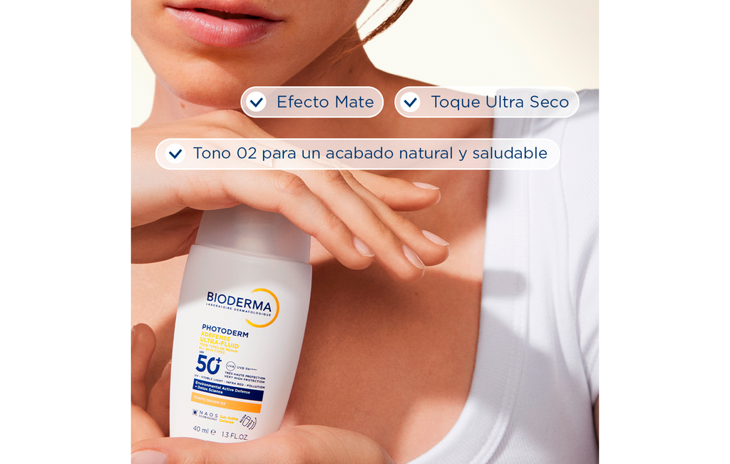 Protector Solar Bioderma Photoderm XDEFENSE Ultra-Fluido SPF50+ Para Piel Sensible y Todo Tipo de Piel