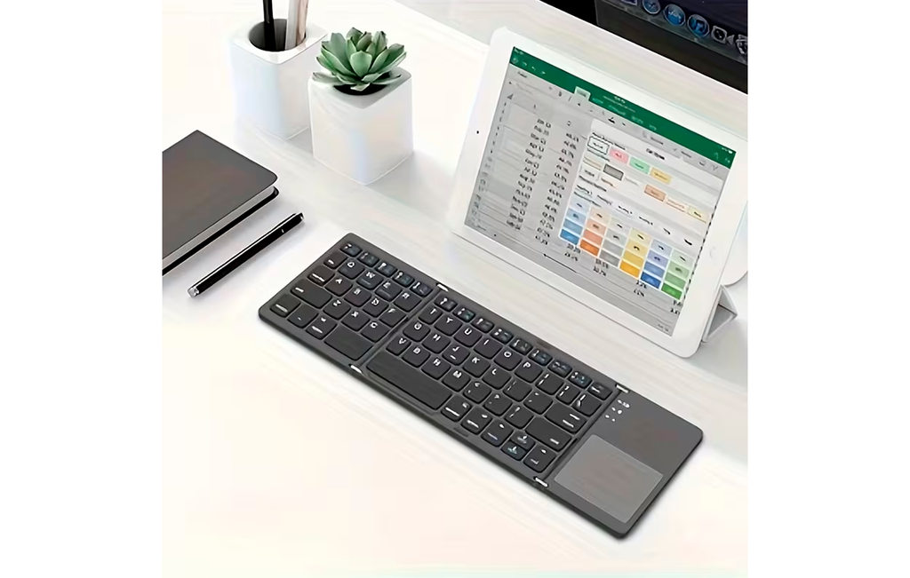 Teclado Inalambrico Plegable Con Touchpad