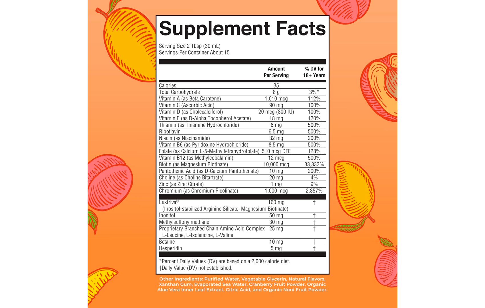 MaryRuth Organics Multivitamínico líquido + Crecimiento del cabello (900ml)